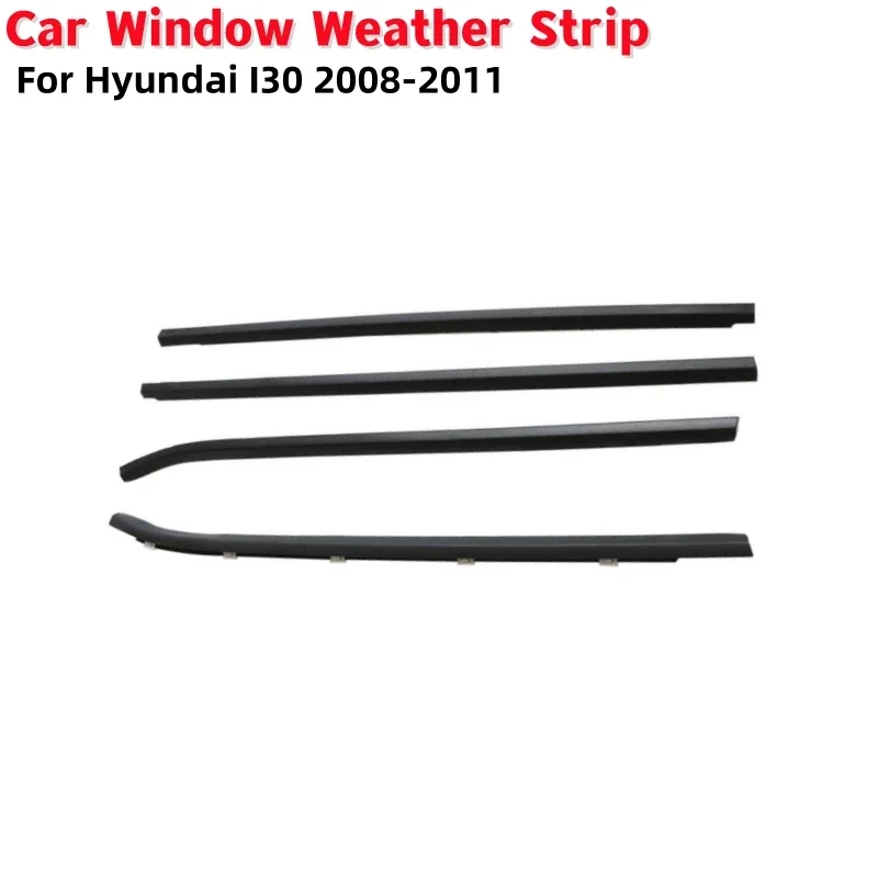 

Car Outside Windows Rubber Glass Protector Weatherstrip Waterproof Pressure Strip Sealing Strip For Hyundai I30 2008-2011