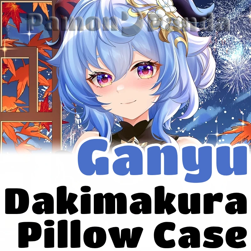 Ganyu Dakimakura Genshin Imapct Game Hugging Pillow Case Full Body Cushion Cover Pillowcase Home Bedding Decor Otaku Gift MKL
