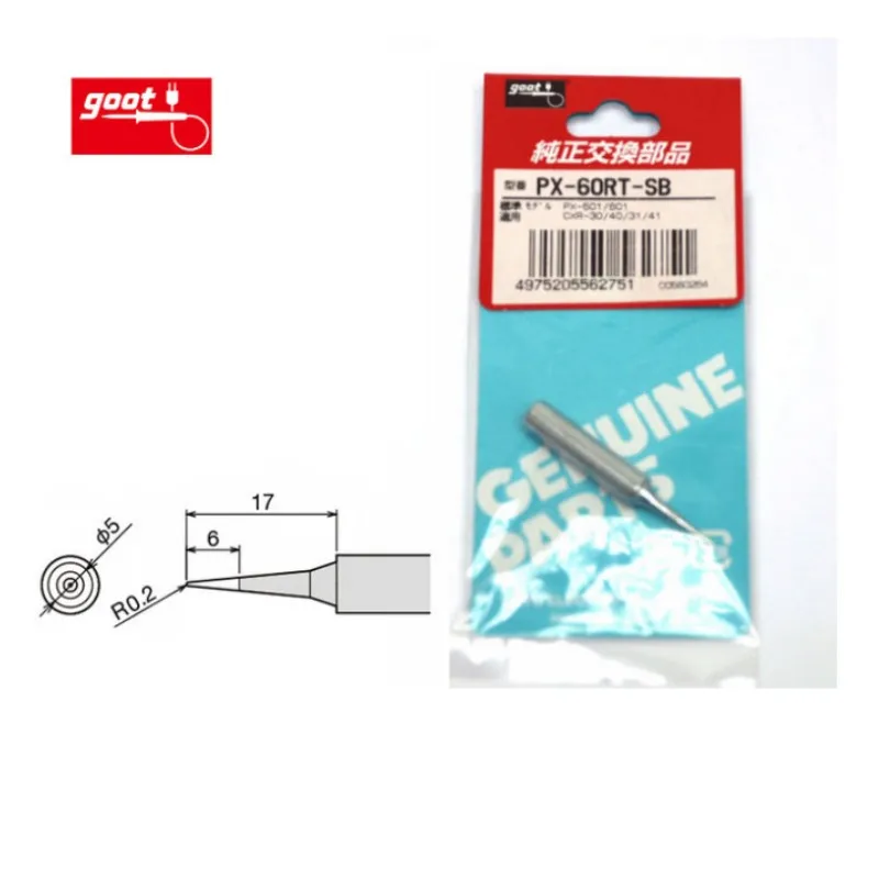 Japan GOOT PX-60RT PX-61RT Vervang Lassen Tip voor RX-701AS RX-711AS PX-501 PX-501AS PX-601 PX-601AS CXR-31 CXR-41 Ijzer Tool