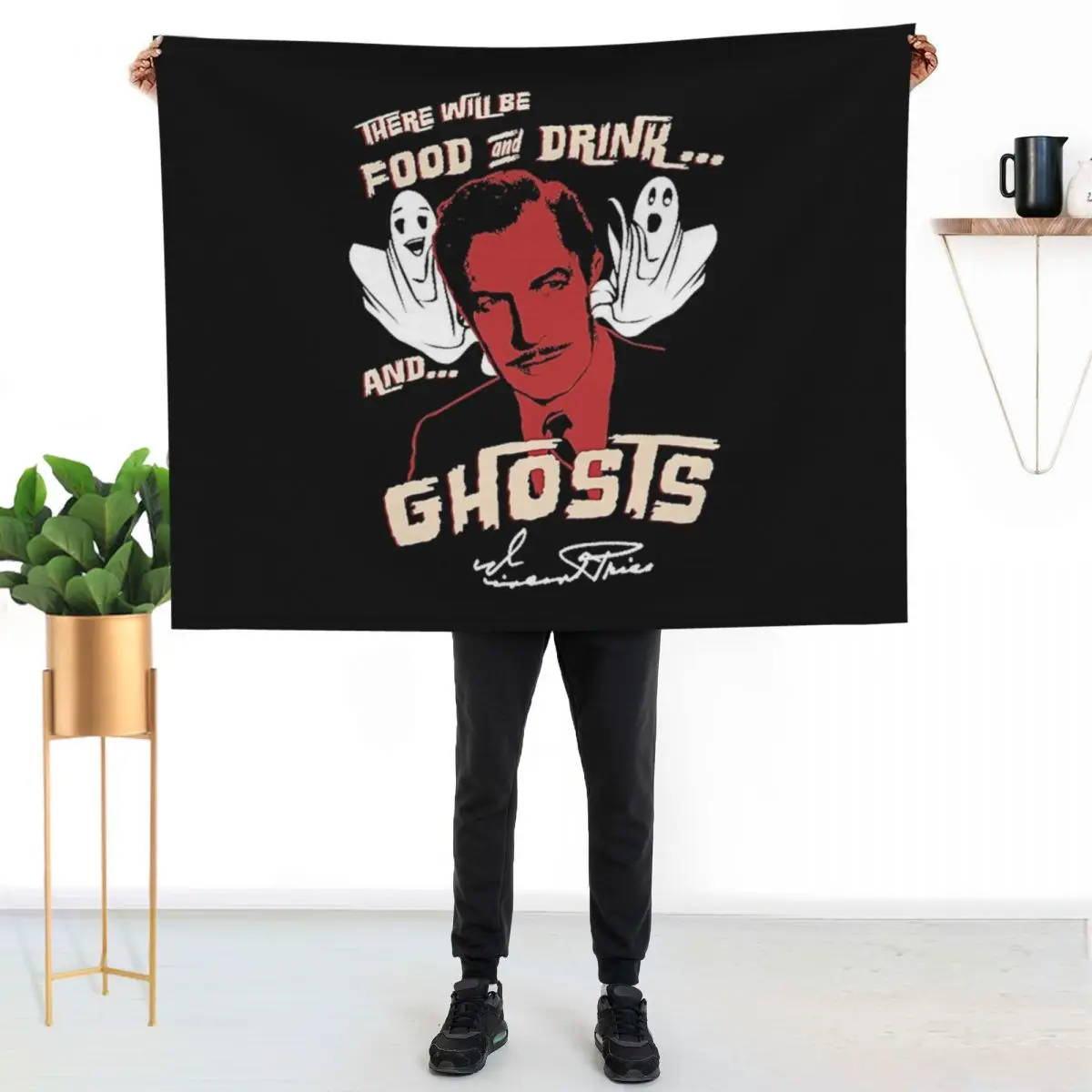 

House on Haunted Hill T-Shirt Throw Blanket Thin Soft Blanket for Summer Night Sleeping