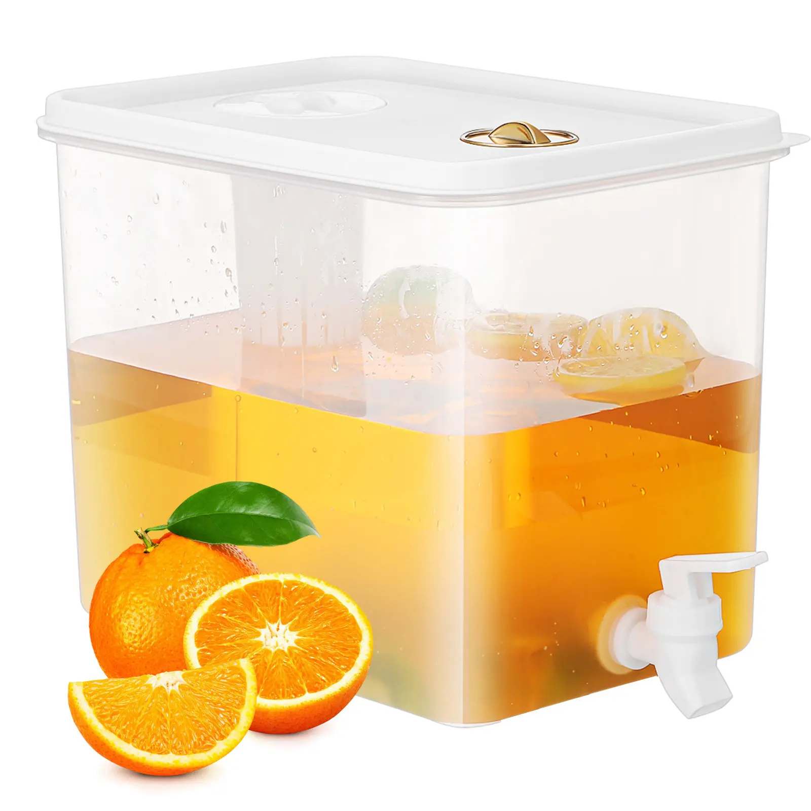 

2 Gallon Fridge Beverage Dispenser Leak Proof Drink Jug with Spigot Easy Pour Water Container Cold Beverage Station