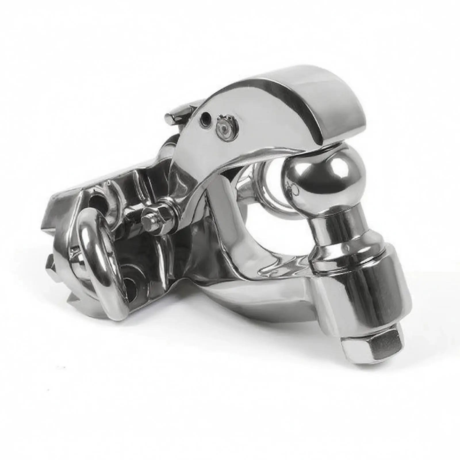 Rear Tow Hook Assembly Compatible Tow Hook with Ball Coupling Heavy-Duty Mounted Hitch Component for Trail Drivers, Utility