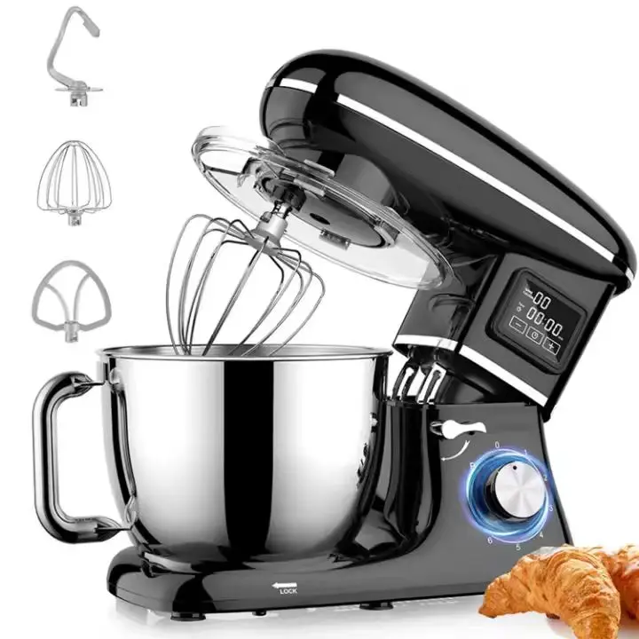 Blender Stand Mixer Chef Machine Automatic Desktop Dough Mixer Mixing Bowl Display Stand Electric Power Source Steel Plastic