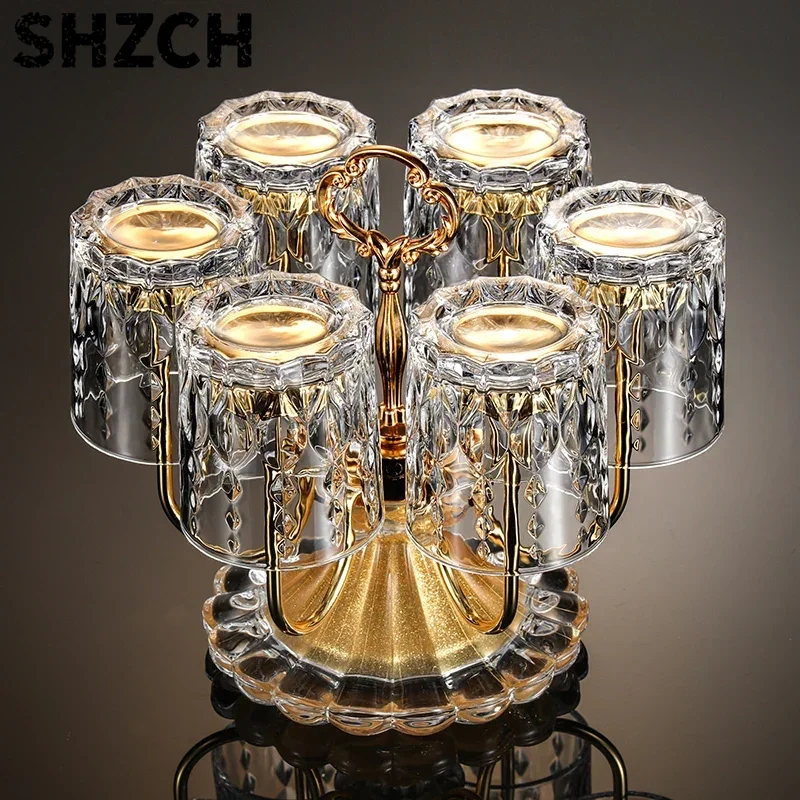 Light Luxury Cup Holder Inverted Drain Tea Cup Stand Foreign Wine Glass Rack Household Living Room Storage