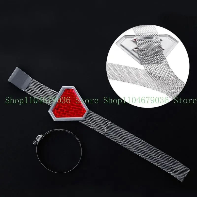 652F Auto Car Triangle-shaped Grounding Current Antistatic Metal Electrostatic Belt Prevents Accident Warning Reflective Tape