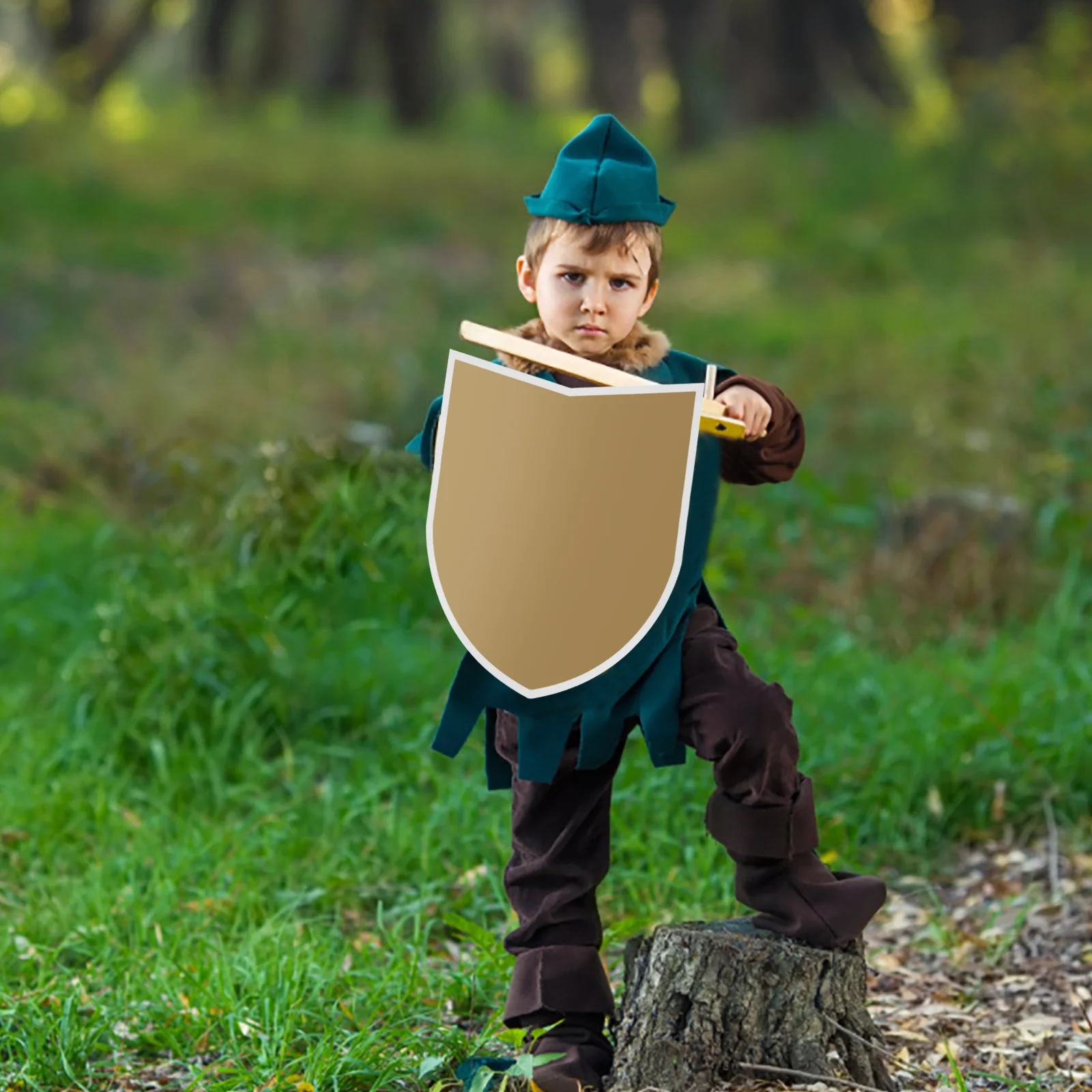 

1 set 1 Set Performing Prop Blank For Boys Kids Party Game Shield Kids Craft Diy Shield Paper Cardboard Shields Playtime