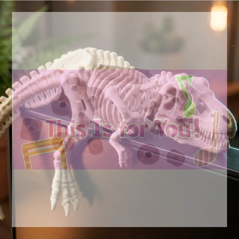 Sleeping T-Rex Monitor Topper Figurines 3D Printed Mini Lazy Dinosaur Ornaments For Desk/Monitor/Shelf Cute Jurassic Dino Decor