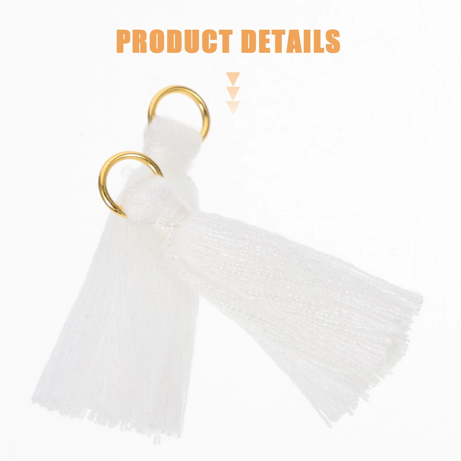 

100 Pcs Tassel Jewelry Accessories Colorful Tassels Decor Small Charm Mini for Making Sewing Crafts