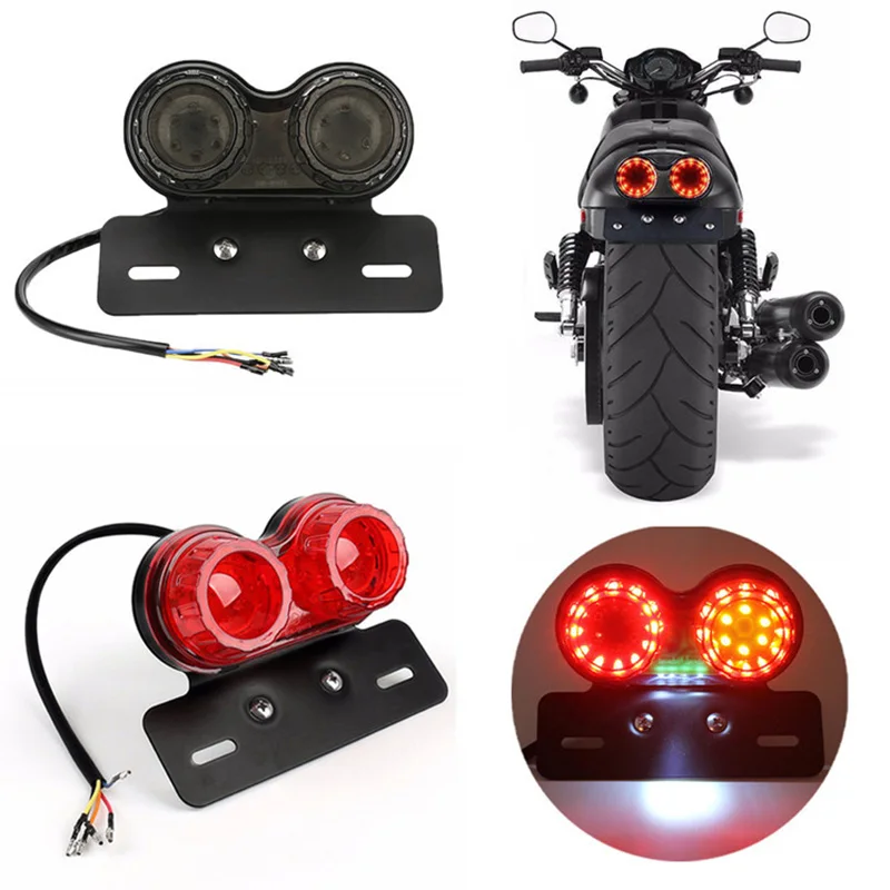 Motorcycle LED Tail Light Rear Brake Light Waterproof Stop Signal Bike Accessories for Bmw R100 R1150R R1150Rt R1200Gs 2004-2014