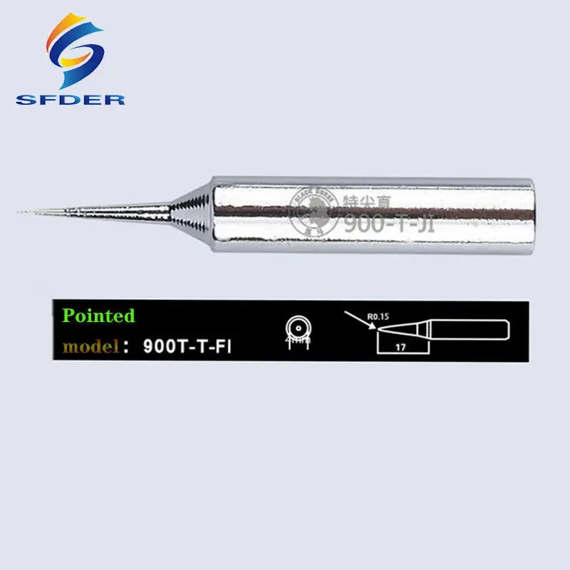 Herramientas de soldadura sin plomo, puntas de cabeza de hierro afiladas, reparación de soldadura, 900 MM, 900M-T-JS/900M-T-FI, 0,15 M K