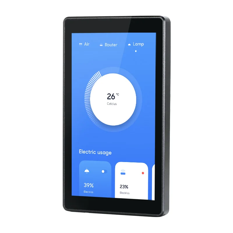 YC-SM55P Industrial Smart House Intercom System Access Control Touch Panel Android AIO Touch Screen Panel