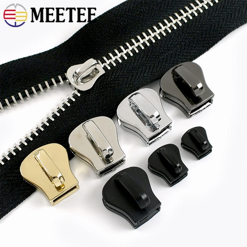 

50Pcs 3#5#8#10# Resin Zipper Slider Zippers for Clothes Bag Pocket Closure Zips Puller Decor Repair Kit DIY Sewing Accessories