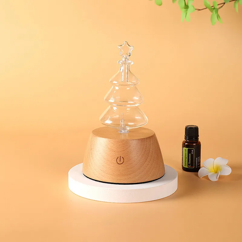 Difusor de aceites esenciales sin agua, nebulizador recargable de madera, vaporizador de aromaterapia, fragancia para habitación para el hogar, 30ml