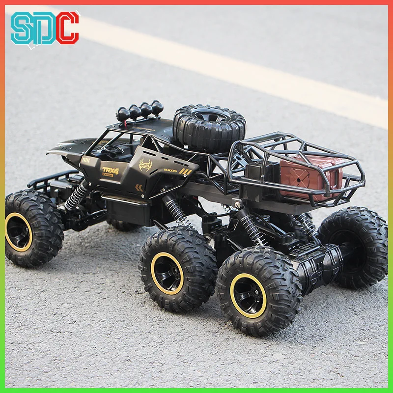 

Rc Oversized Alloy Four-Wheel Remote Control Toy Drive Off-Road Vehicle Electric High-Speed Six-Wheel Climbing Car Kids Boy Gift