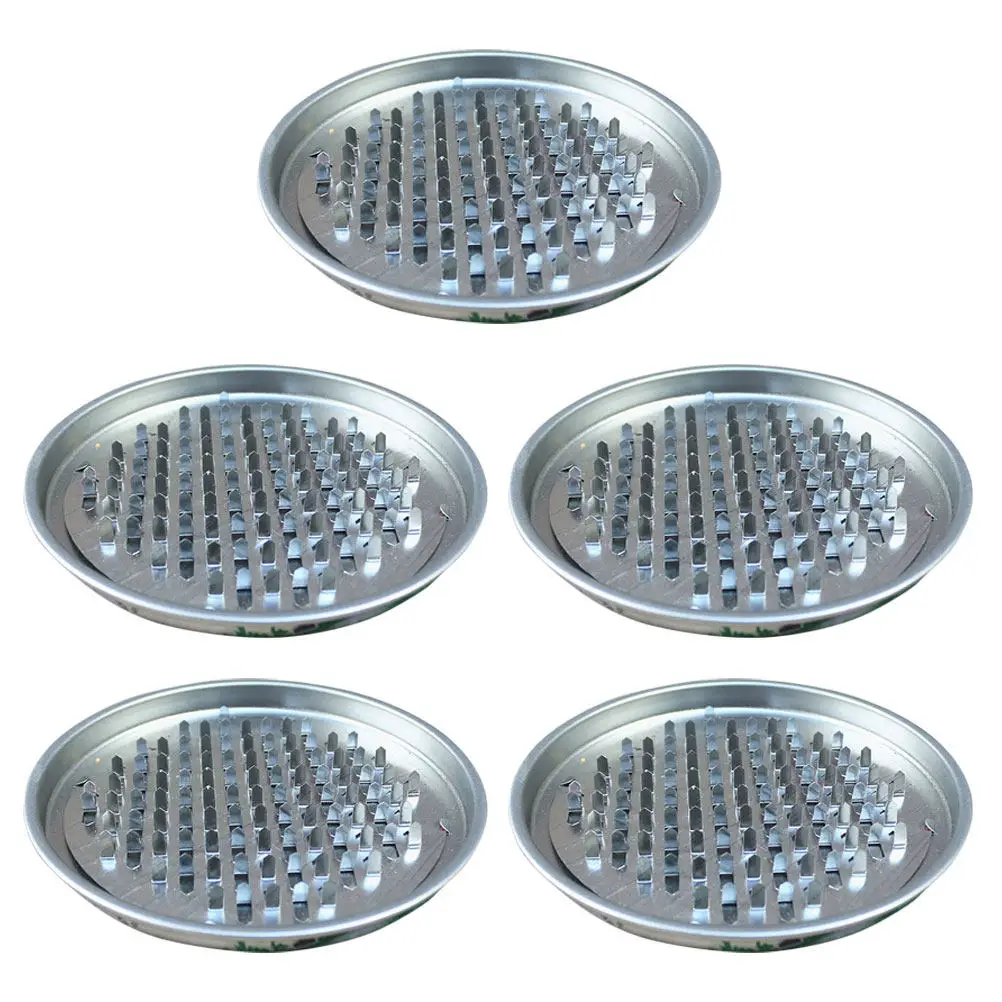 5Pcs Tray Incense Holders Wear Resistant Covered Design Anti-Scald Mosquito Repellent Dishes for Bedroom Office