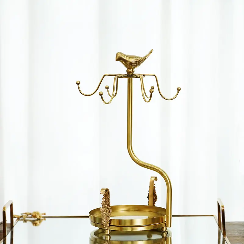 Light Luxury Coffee Cup and Saucer Storage Water  Cup Holder Household Living Room Dining Table Cup and Saucer Rack