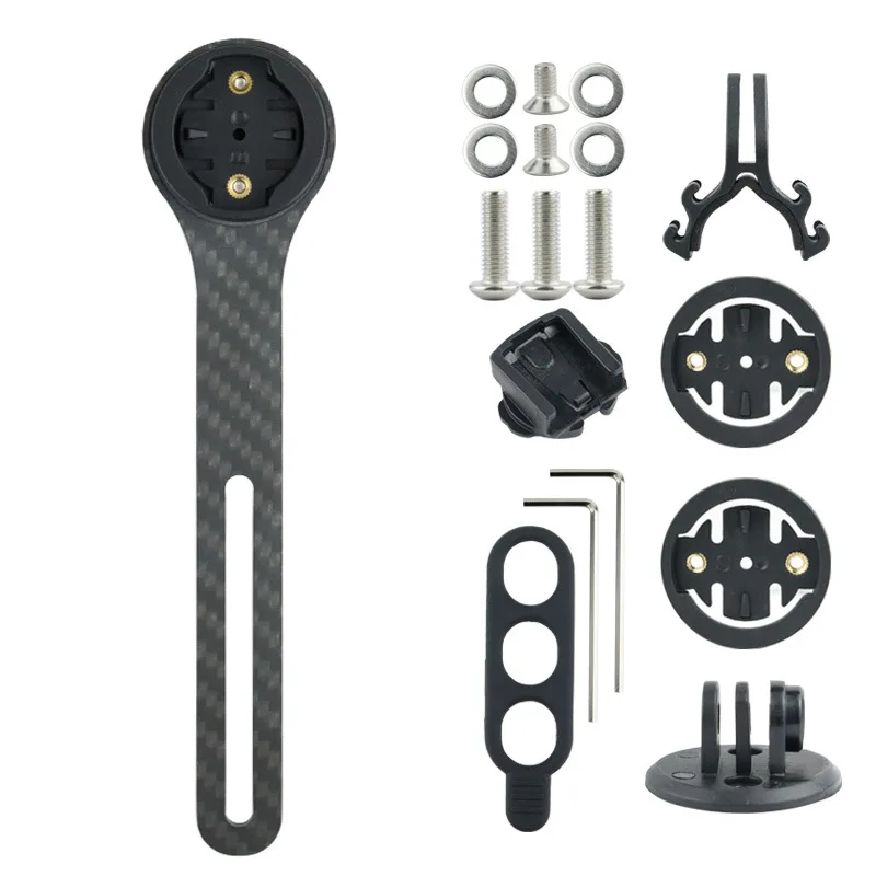 

Карбоновый велосипедный руль, держатель для компьютера, велосипедное крепление для секундомера, универсальный велосипедный кронштейн для спидометра для Garmin Bryton