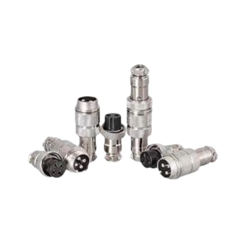 Aviation plug GX16 docking type aviation male head M16 docking type aviation head 2-10 cores straight plug male and female heads