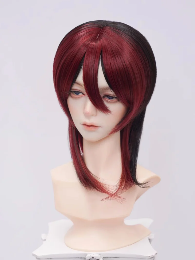 bjd doll wig for 1/4 1/3 size soft silk fringe matching Wolf-tail wig Multi-color optional doll accessories