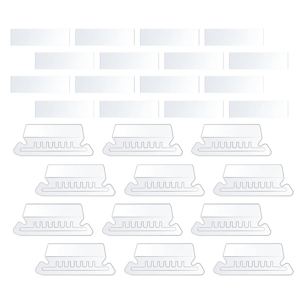 100 Pcs Label Holder File Labels Cabinets Hanging Inserts Pvc Small Tabs Office Supplies