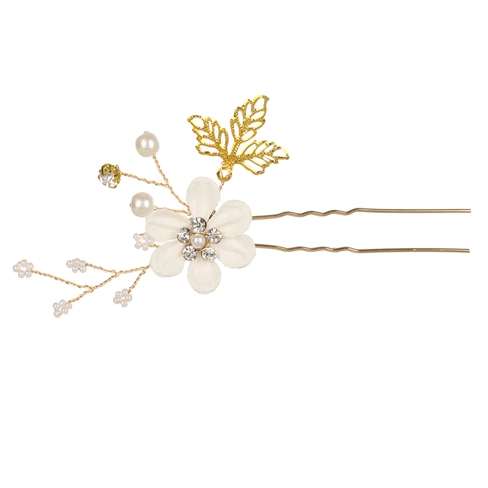 

5PCS Pearl Hair Comb Elegant Crystal Bridal Headdress Wedding Headpiece Bride Hairpin H made Accessories Bridesmaids Prom Party