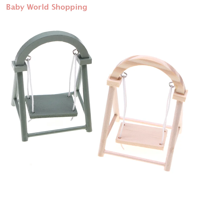 1:12 دمية مصغرة محاكاة سوينغ حديقة ديكور لعبة بيت الدمية الملحقات