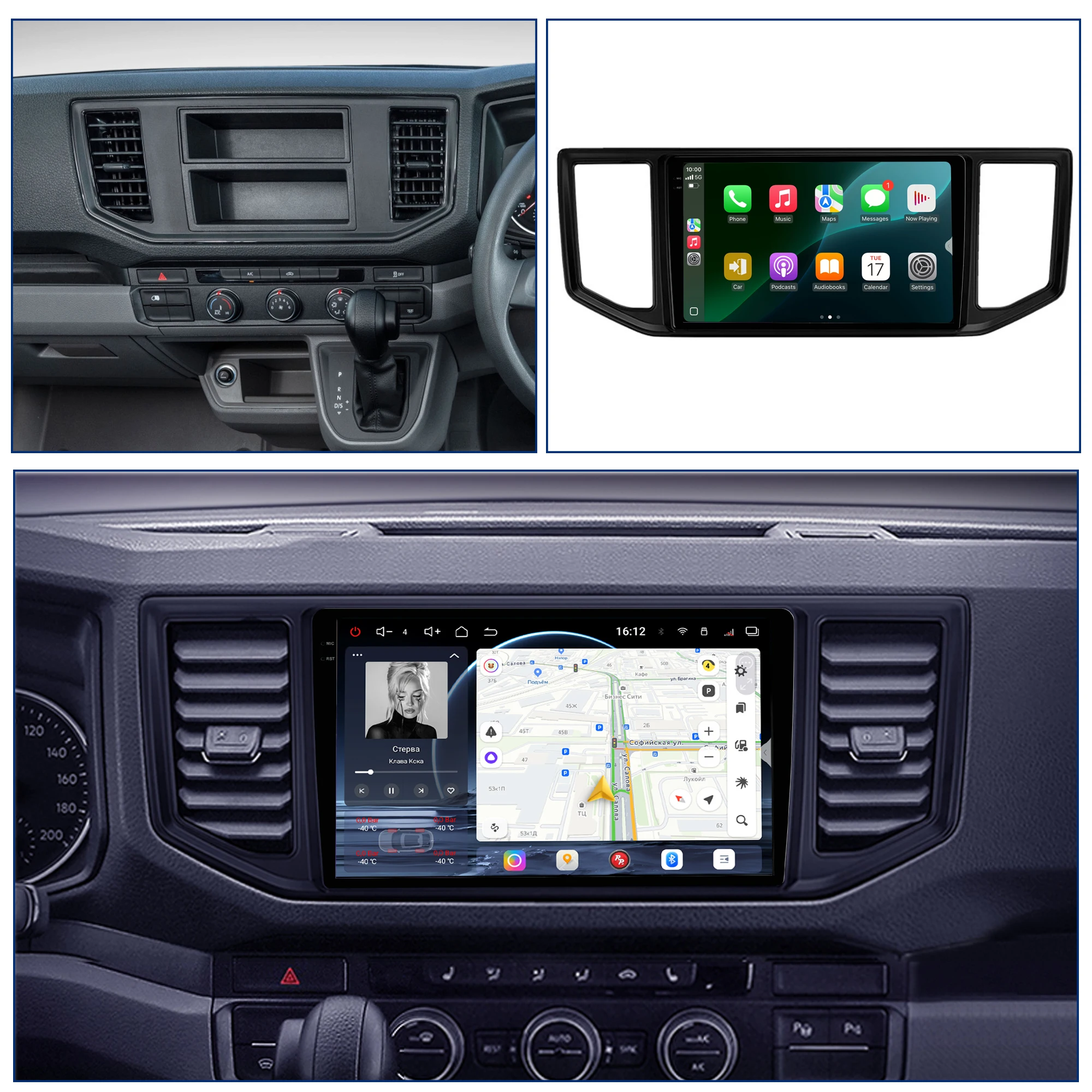 Redpower Crystal Sound 850 Pro Max  Android Car Radio Player Screen for Volkswagen Crafter 2016-2021 CarPlay Bluetooth Hi-Fi