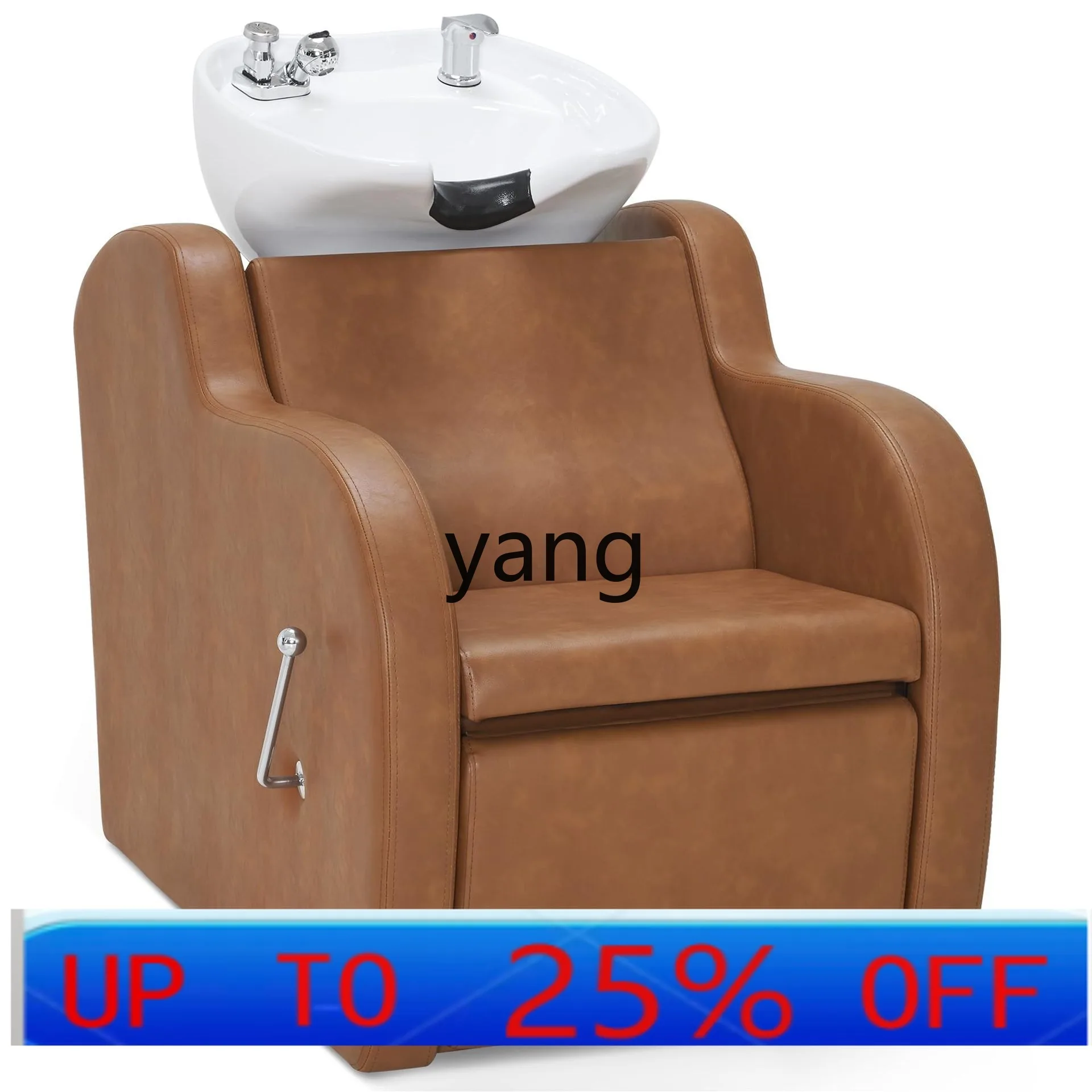 Ltt semi-reclining hair washing chair high-end hair salon flush bed shampoo chair
