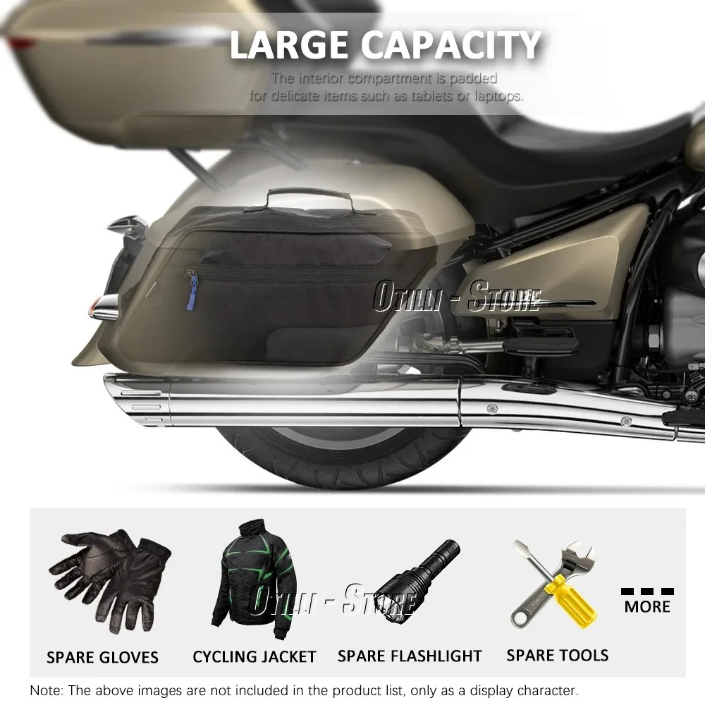 Motorcycle Saddle Bags For BMW R18 B R 18 Transcontinental K1600B Side Luggage Bags K 1600 B Touring Pannier Lining Bags - Image 4