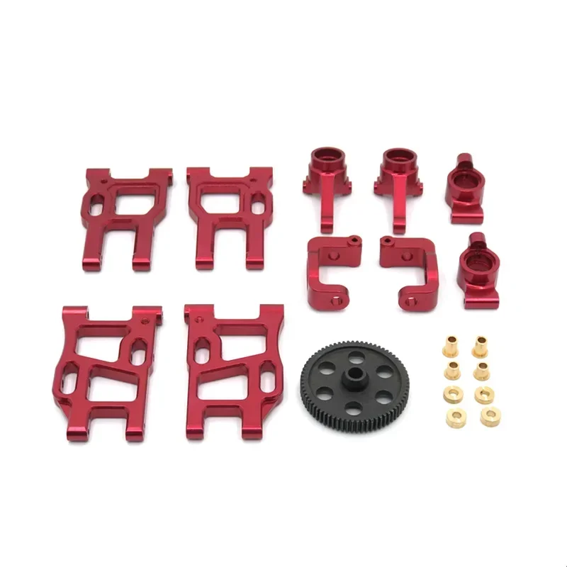 

10 Pieces Front Rear Lower Arm Set Parts Arms for LC Racing Ptg-2 1/10