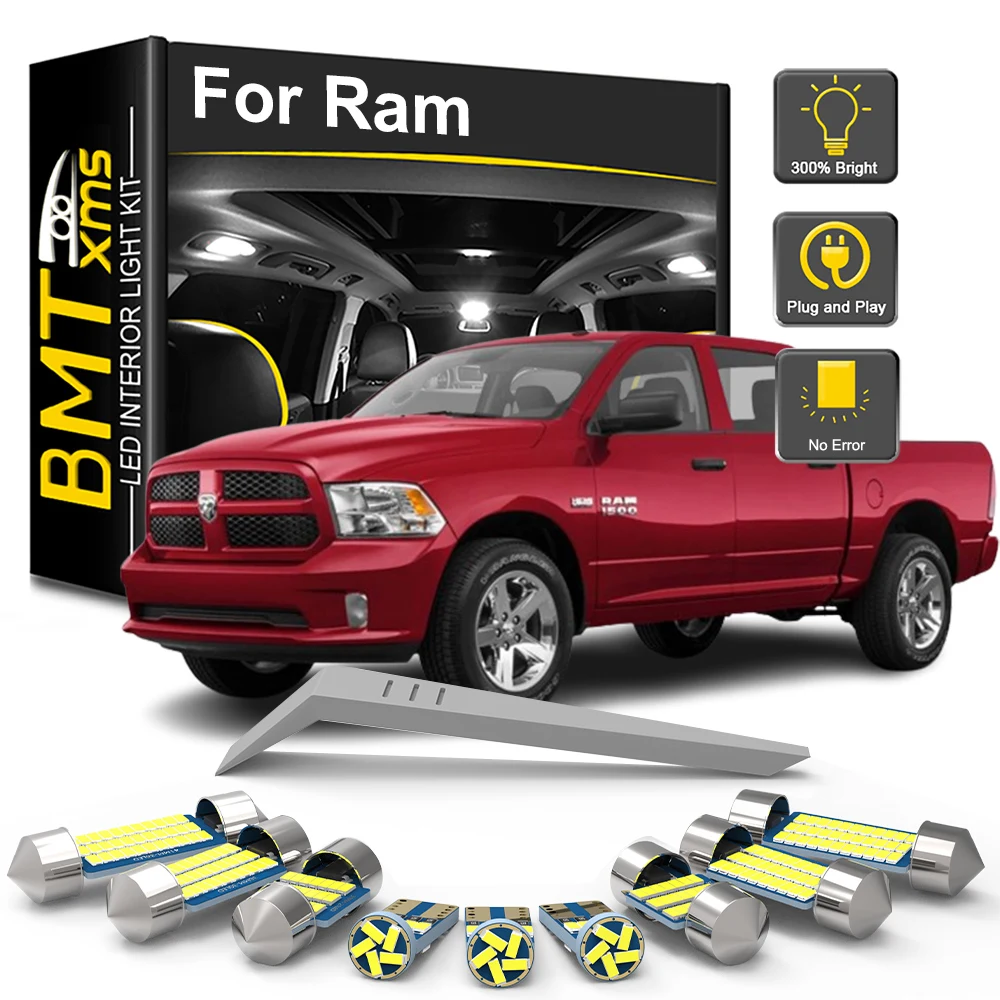 

BMTxms Car LED Interior Light Kit For Dodge Ram 1500 2009-2015 2016 2017 2018 2019 2020 2021 Canbus Dome Bulbs Car Accessories
