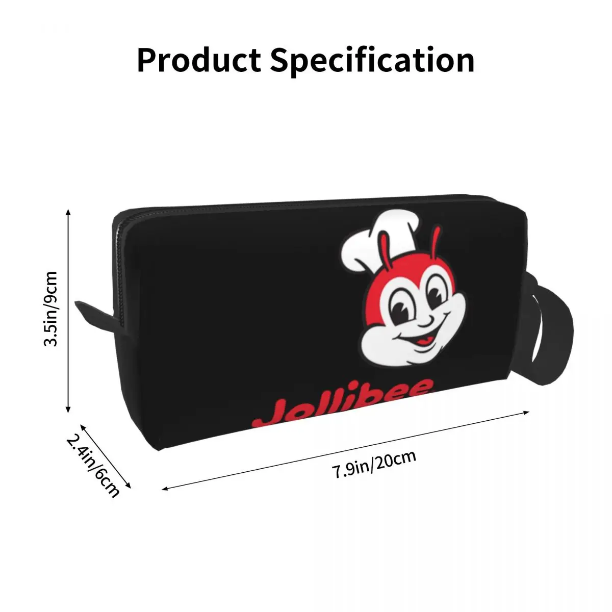 Jollibee 2 astucci per regali per studenti, scatola per penne, astuccio per matite, forniture di cancelleria, borsa per cosmetici da viaggio per donna