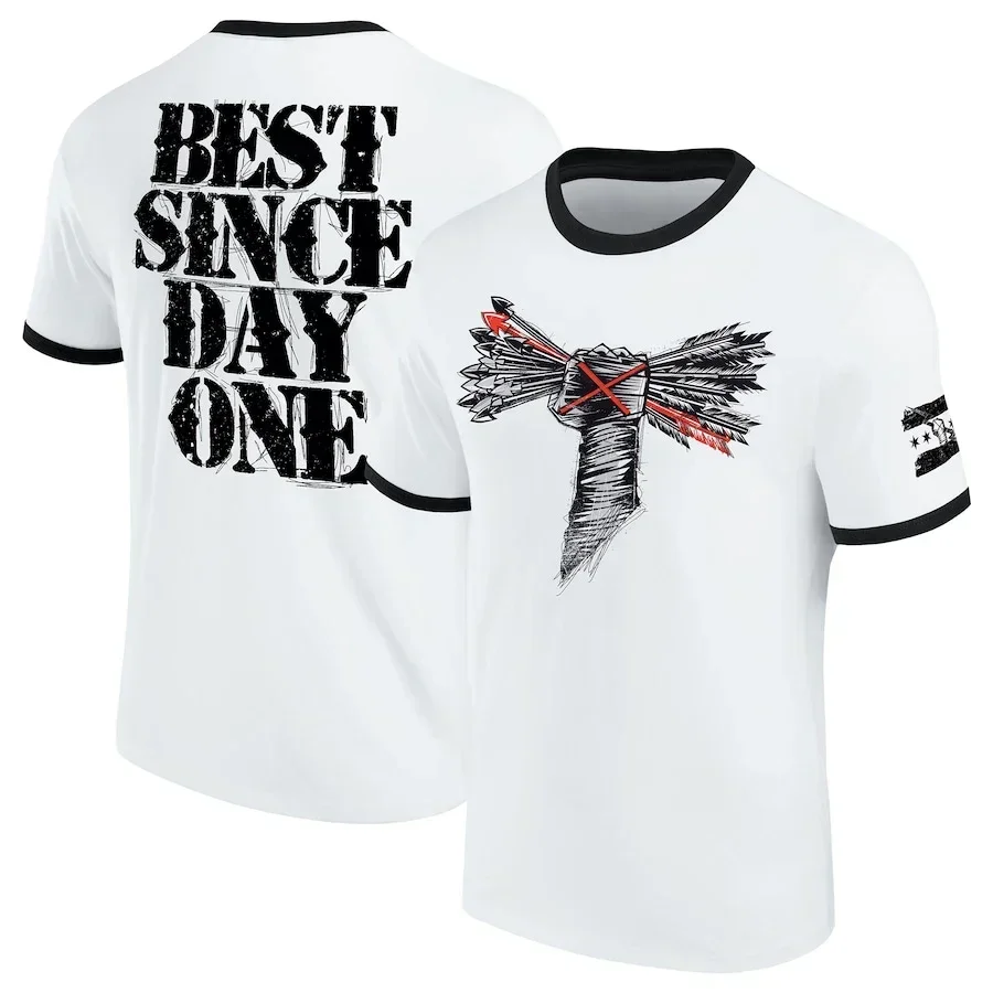 New popular white men's freestyle fighting style CM punk Larry Bitw Ringer kids T-shirt, 3D digital print cropped