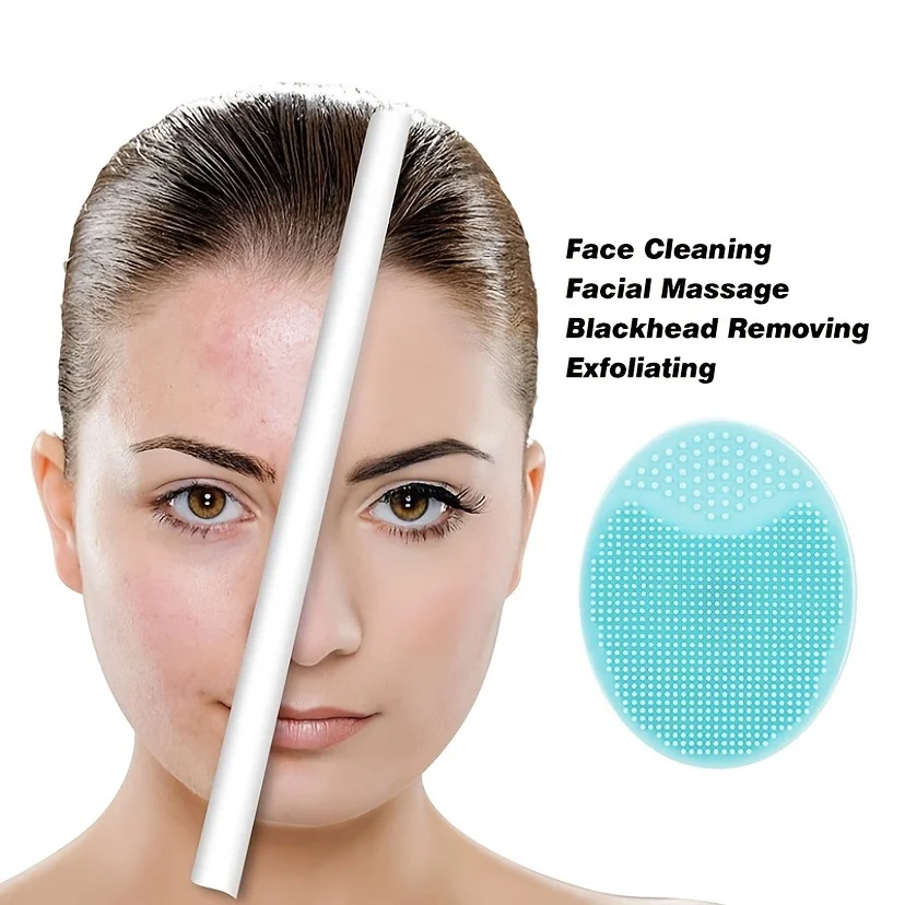 Facial Cleansing Brush Face Washing Exfoliating BlackBrush Remover Skin SPA Scrub Pad Tool Facial - Detail 1