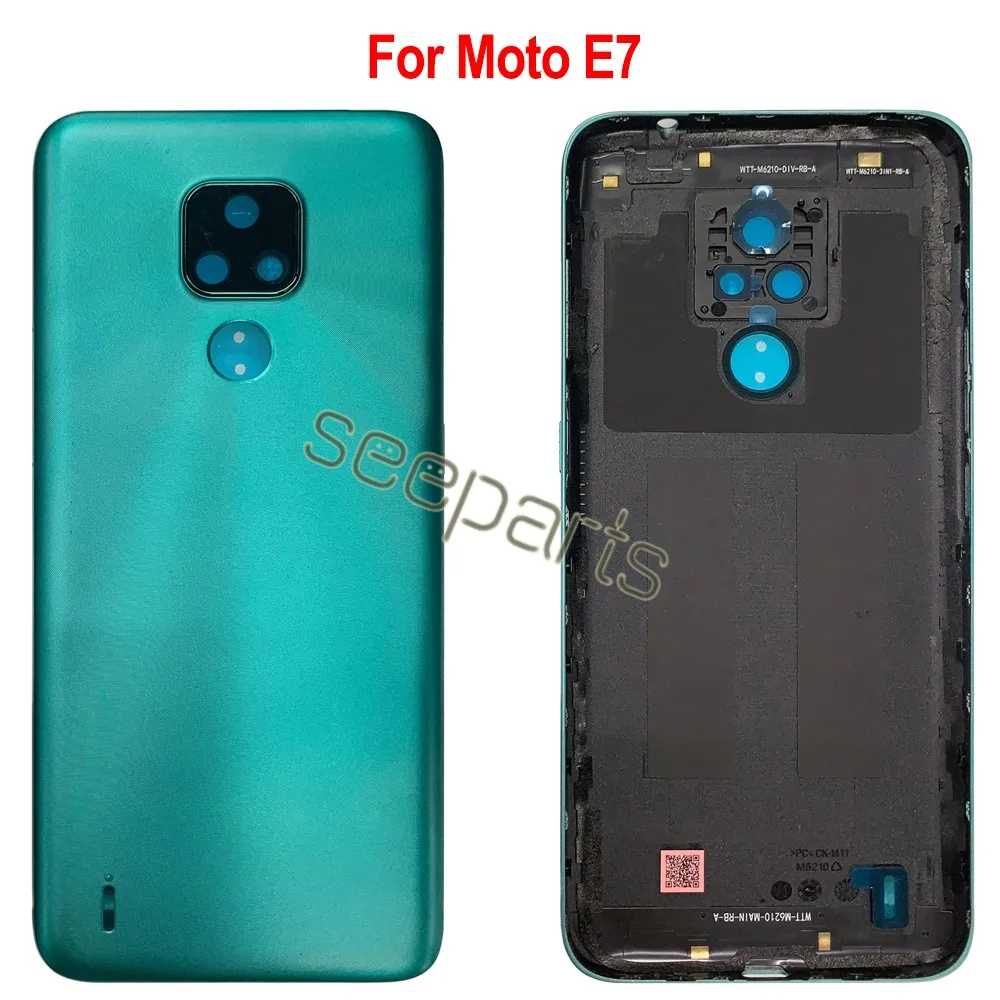 E7 Plus Back Battery Cover Rear Door Panel Housing Case For Motorola Moto E7 Power Battery Cover Replacement Part