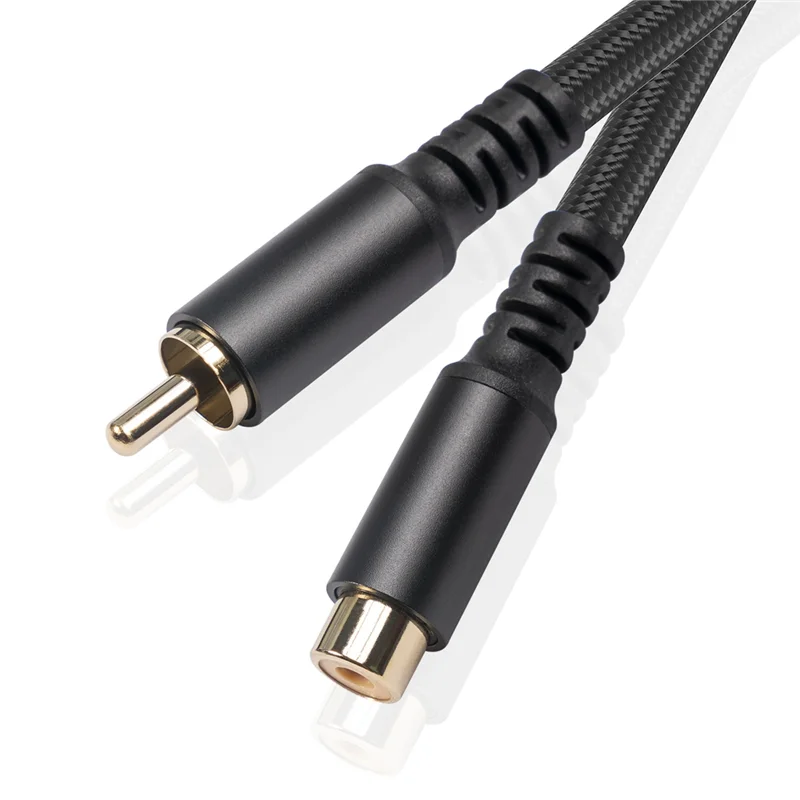RCA Extension Cable RCA Audio Video Cable RCA Male To Female Cord for Speaker, Subwoofer, Camera, HDTV, Amplifier, 1.8M Rich