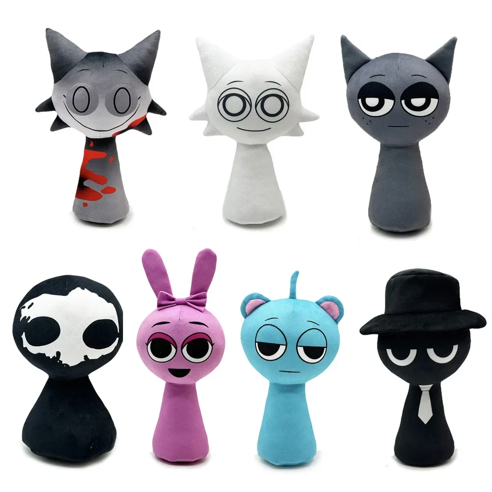 30cm Sprunki Plush Incredibox Plush Kawaii Toys Sprunki Game Cartoon Pillow Stuffed Decoration Soft Dolls Christmas Gift For Kid