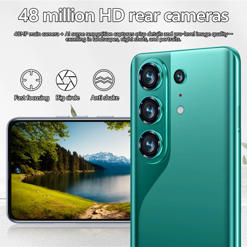 K-Touch High-quality S25 Ultra 22G+2TB Cell Phone Android 15 Smartphone 7.3HD Mobile Phones 5G Dual SIM 8000mAh 16+48MP Camera Cellphones