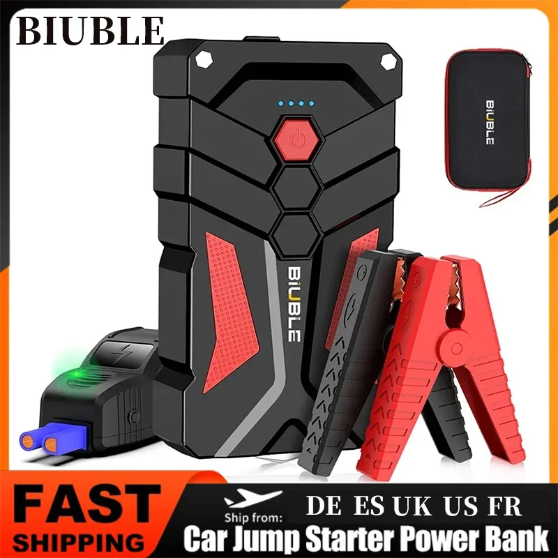 Car Jump Starter Power Bank 12V Output Portable Emergency Start-up Charger for Cars Booster Battery Starting Device