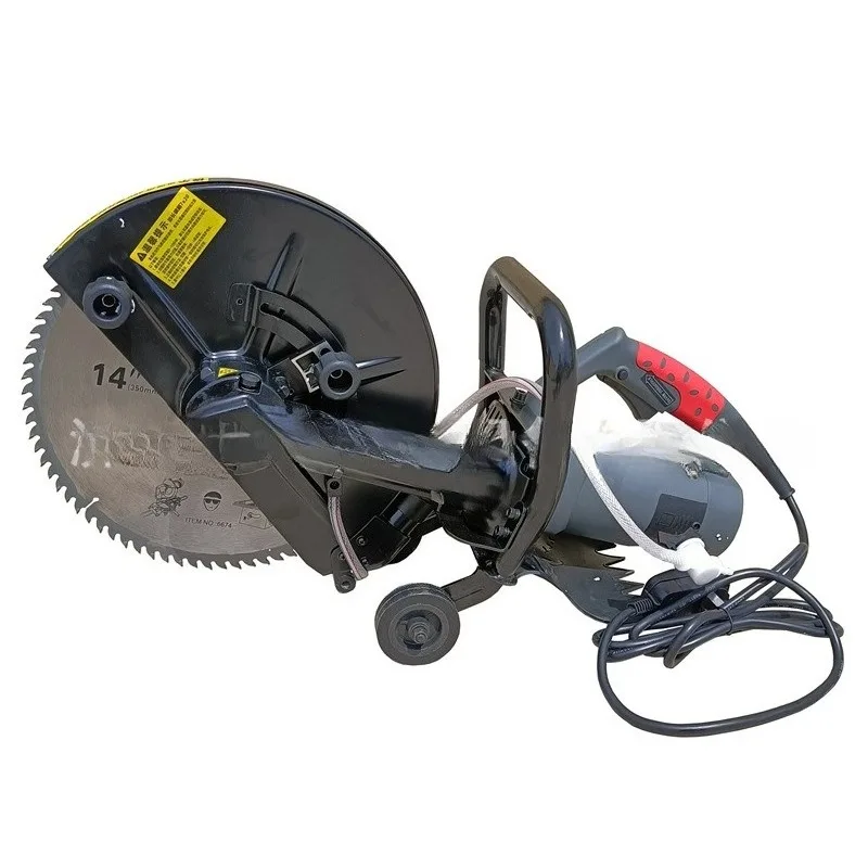Handheld Concrete Wall Groove Cutter 14 Inch Wet Cutting Slotting Machine For Road Wall