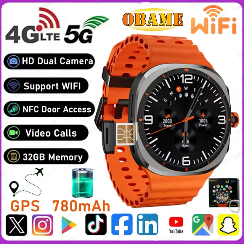 

New Watch 8 Ultra 5G Call Smart Watch 480*480 HD Screen SmartWatch Camera NFC GPS Compass 1480mAh Sports Smartwatch For Samsung