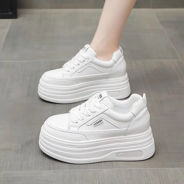 Board shoes 2026 Spring and Autumn new versatile sponge sole height increasing casual shoes for women