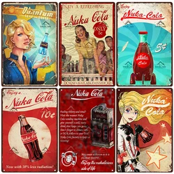 Nuka Cola Drink Posters Game canvas Retro painting Plaque canvas Wall Decor for Bar Pub Club Man Cave Decoration