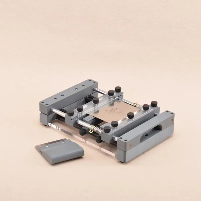 NF Manual Compact Benchtop PCB Screen Printing Machine Solder Paste Stencil Printer for Electronics Assembly