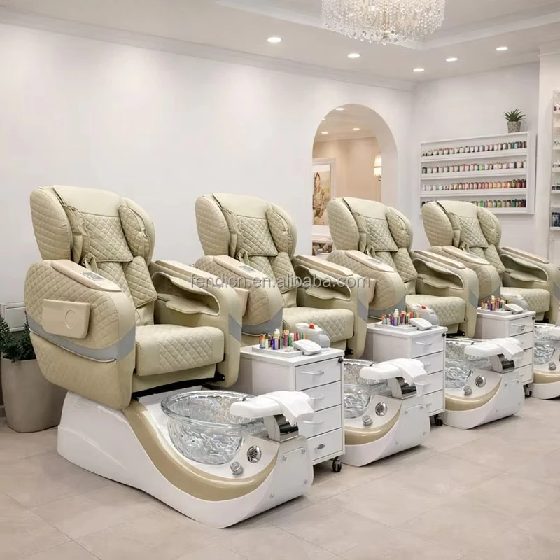 Фото Электрическое массажное кресло для педикюра Airo Beauty Salon Furniture с функцией гидромассажа и чашей для ног