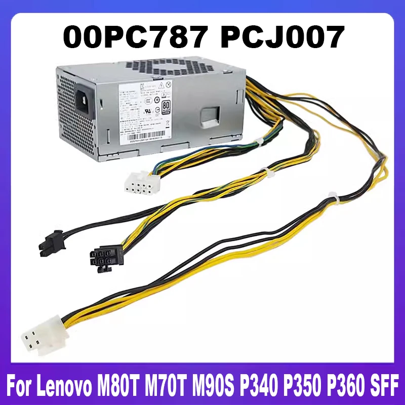 New Original 00PC787 PCJ007 SP50H29573 310W PSU For Lenovo M80T M70T M90S P340 P350 P360 SFF G5-14IMB05 Power Supply Tested