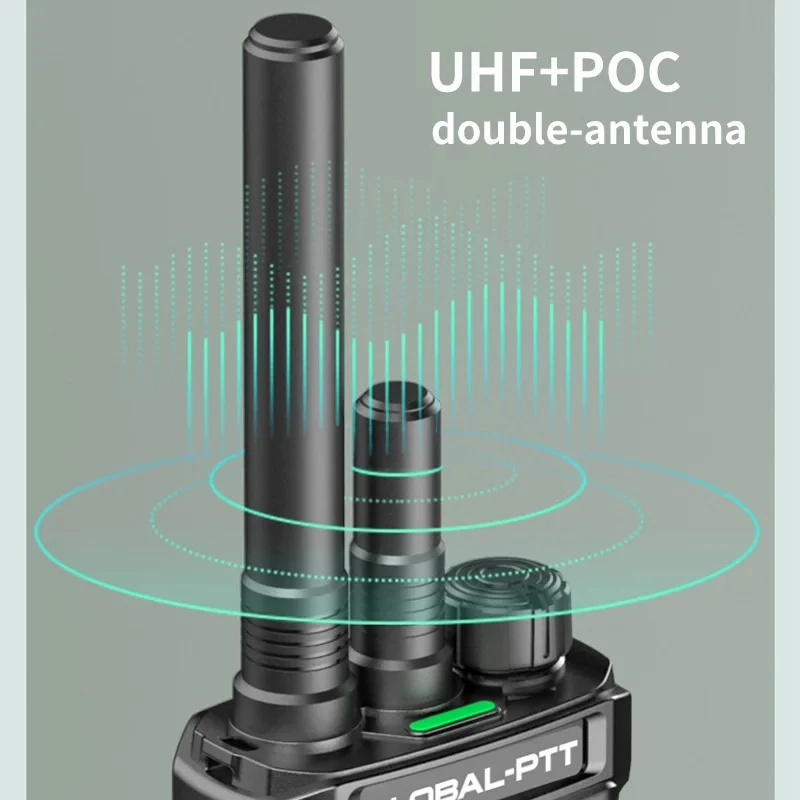 Global-PTT G2 Walkie Talkie POC+UHF Radio Phone 4G Long Distance Range Communication Ham Station Mobile Portable Two-way Radios