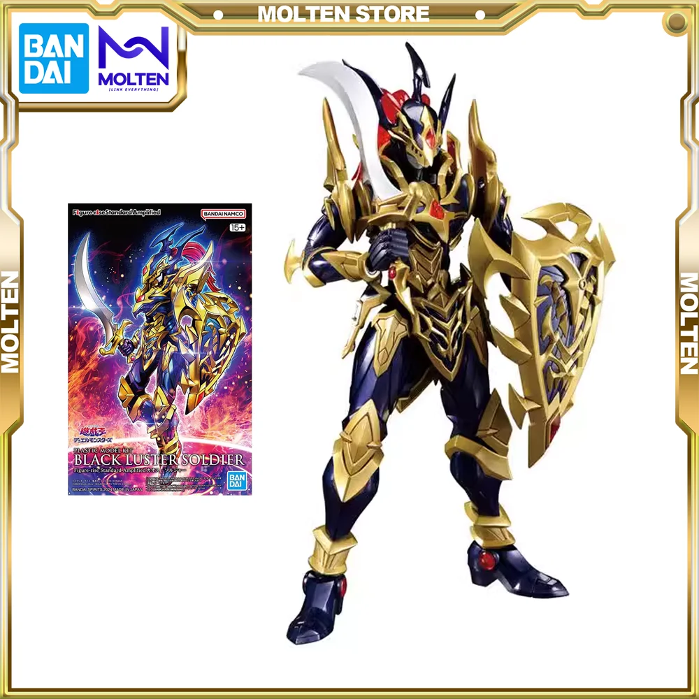 

BANDAI Оригинальная фигурка-подъем стандартная сборка YuGiOh черная блестящая модель солдата комплект экшн-фигурки аниме сборка/сборка