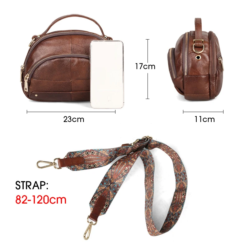 Genuine Leather Shoulder Bag Women\'s Handbags Fashion Crossbody Bags For Women Messenger Shell Bag