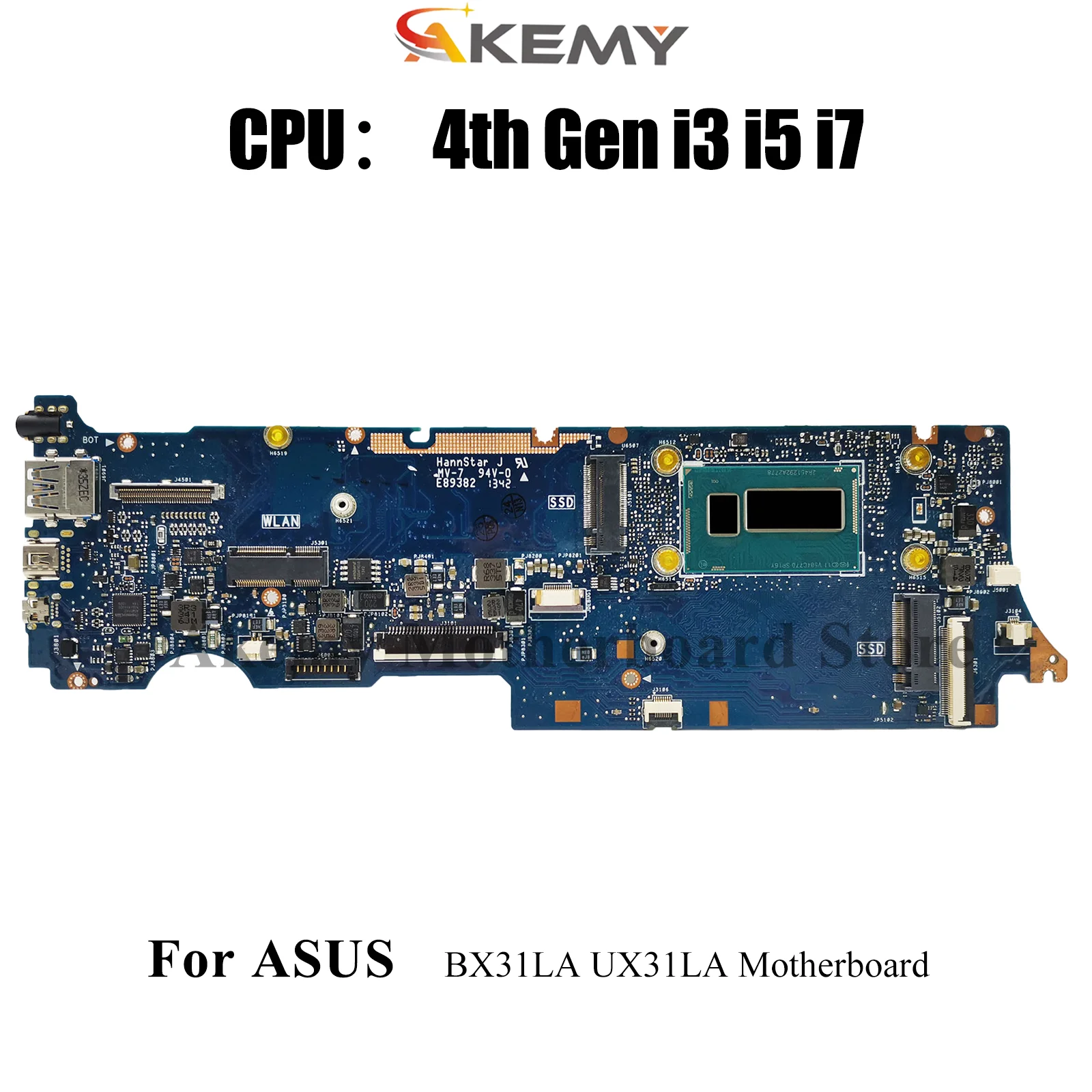 

UX31LA Материнская плата для ноутбука ASUS ZenBook UX31LA BX31LA UX31L Материнская плата для ноутбука с процессором i3 i5 i7 100% тестирование ОК быстрая доставка